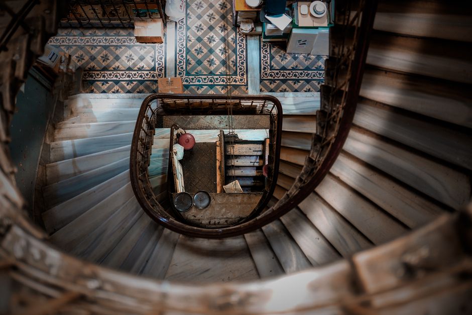 monte-escalier à Vimines